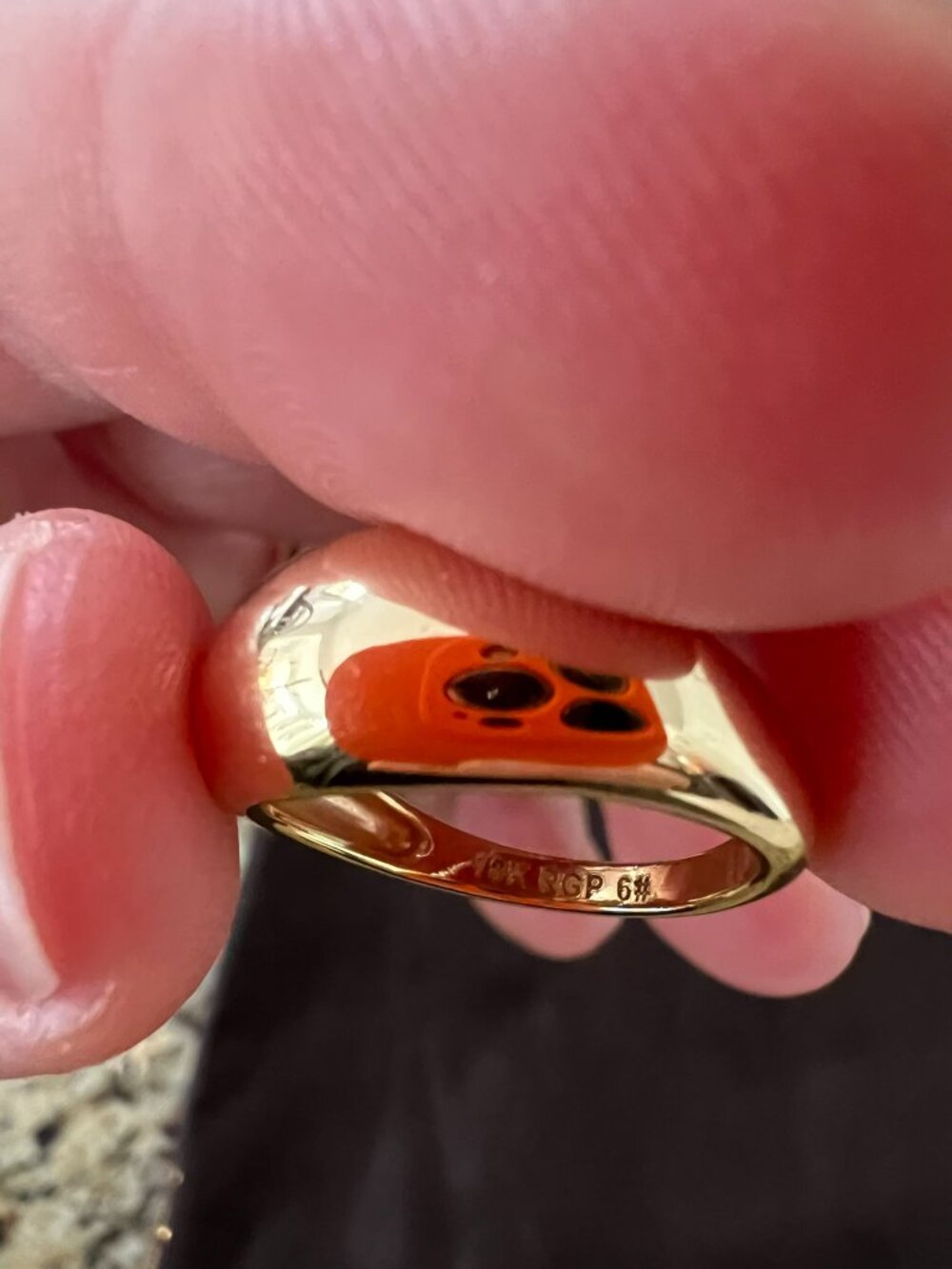 18K RGP Yellow Gold Sz 6 Wedding Band Comfort Fit Polished Stunning Unisex Ring - Picture 4 of 4